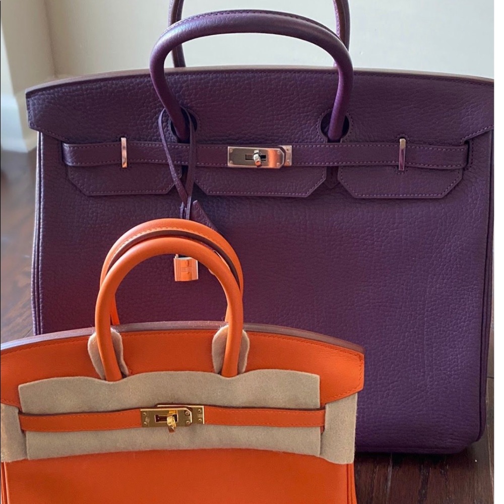 Hermès Birkin 40cm Cassis Purple Bag w/palladium